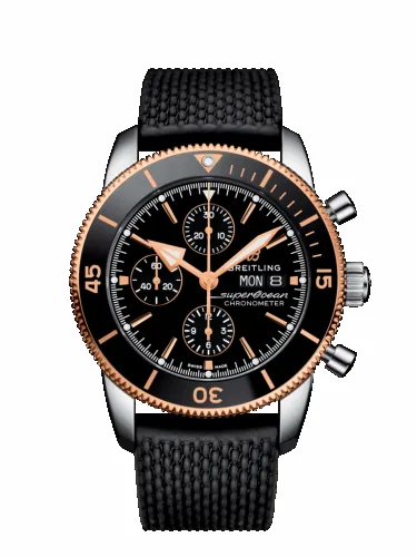 Breitling Superocean Heritage II Chronograph 44 Stainless Steel / Rose Gold / Black / Rubber / Folding U13313121B1S1 (aka: U1331312.BG50.279S)